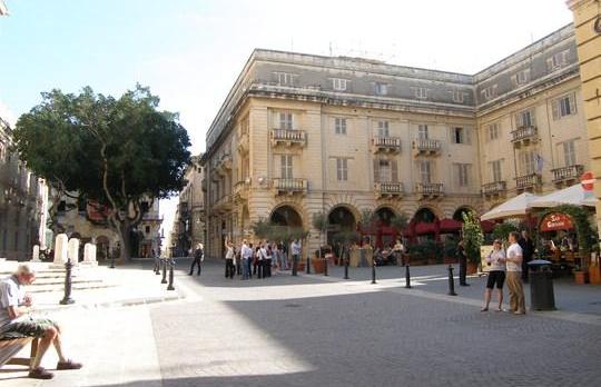 St John Square, beneath which an extension of the Co-Cathedral museum is being proposed.