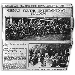 The front page of the Lincolnshire, Boston and Spalding Free Press from August 3, 1937. Photo: National Archives/PA