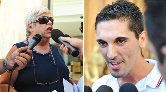 Sandra Camilleri (left), Nikki Dimech (right)