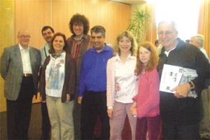 Frank Micallef (second from left), Kenneth Vella (fifth from left) and Bro. David Mizzi fsc (first from right) together with the German and Italian delegates