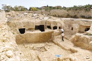 Falling over history - the rediscovery of Ta` Bistra catacombs, about 1,600 years old, is one recent reminder of Malta`s archaeological richness. Picture: Jason Borg