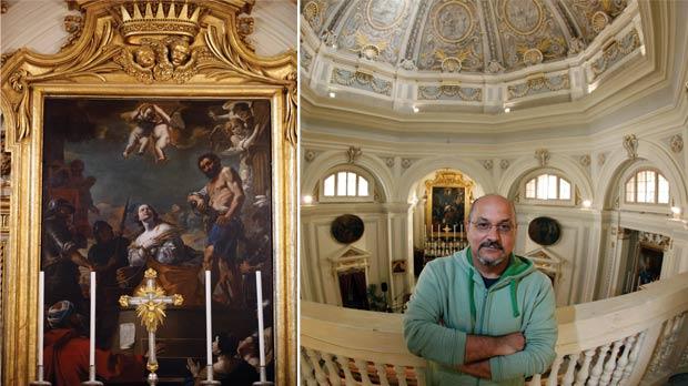 Right: Restorer Giuseppe Mantella: “Restoring Preti's work was a dream come true.”